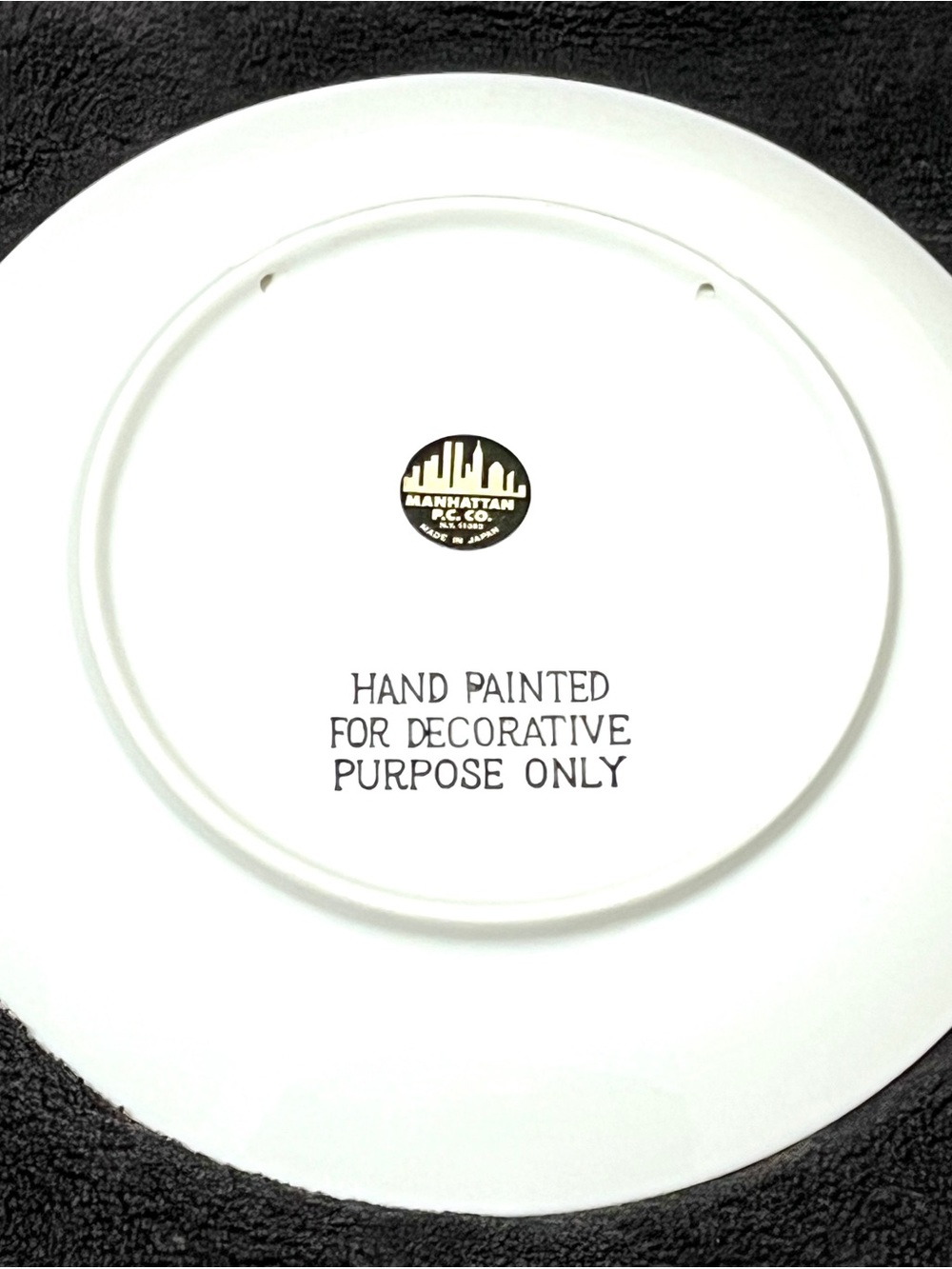 Vintage Manhattan PC Co Twin Towers Souvenir Plate - Picture 2 of 2